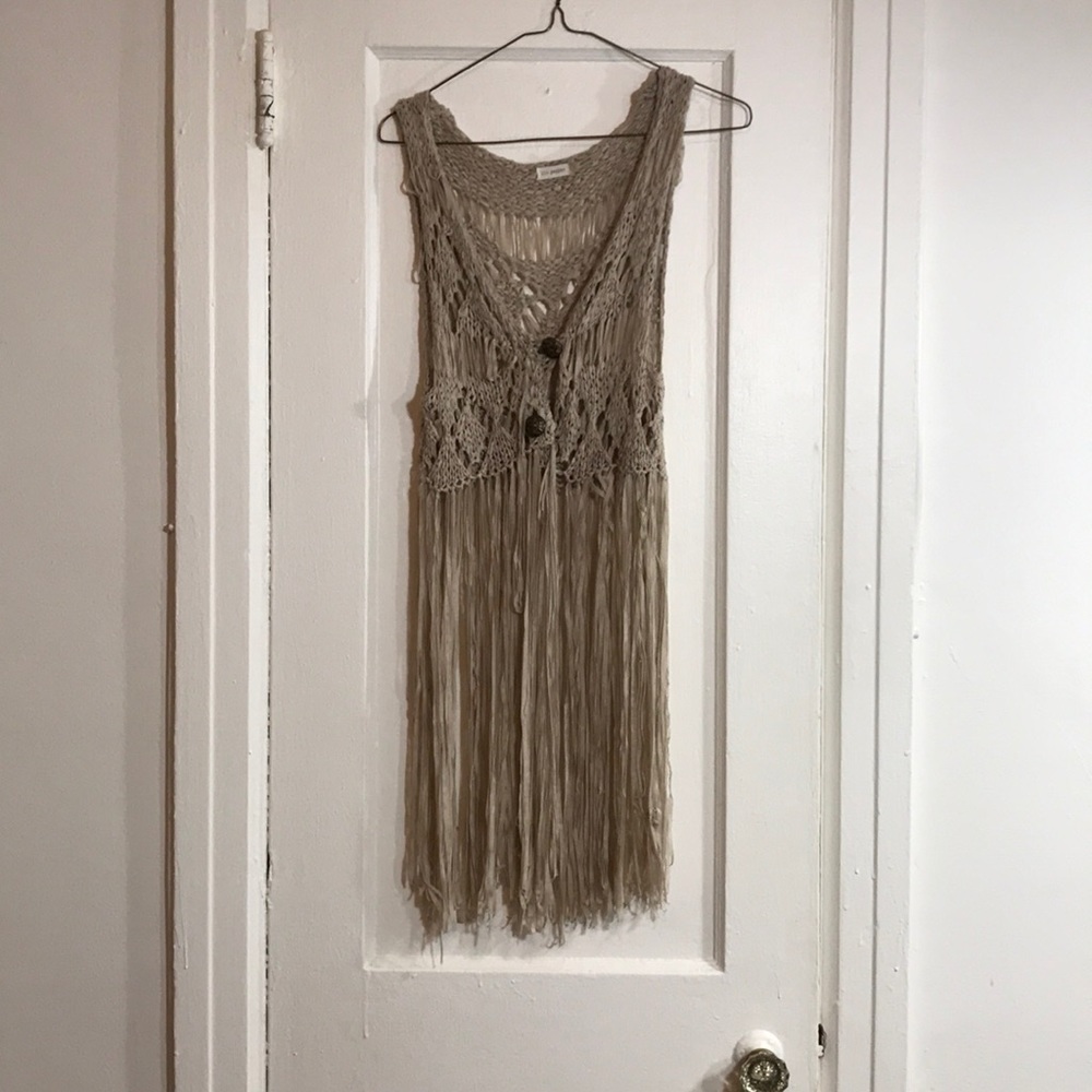 ‘Blu Pepper’ Fringe Vest